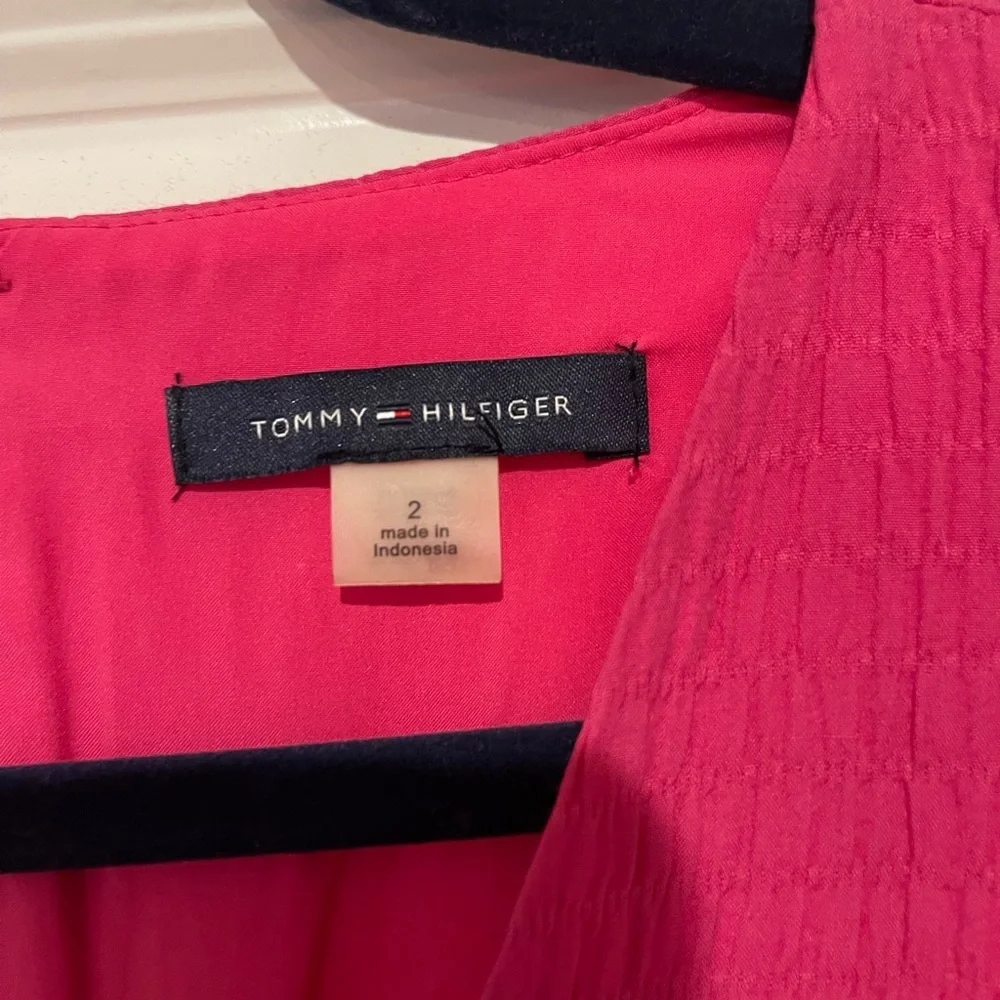 Tommy Hilfiger Vibrant Pink Midi Dress - Picture 5 of 6